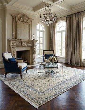 6' 6 x 9' 8 Nain Wool Rug