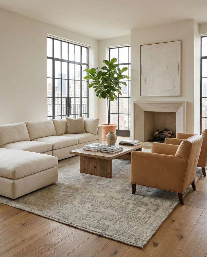 8' x 10' 3 Hand Knotted Darya Wool Rug