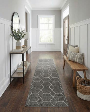  3' 3 x 16' 5 Lattice Frieze Runner Rug