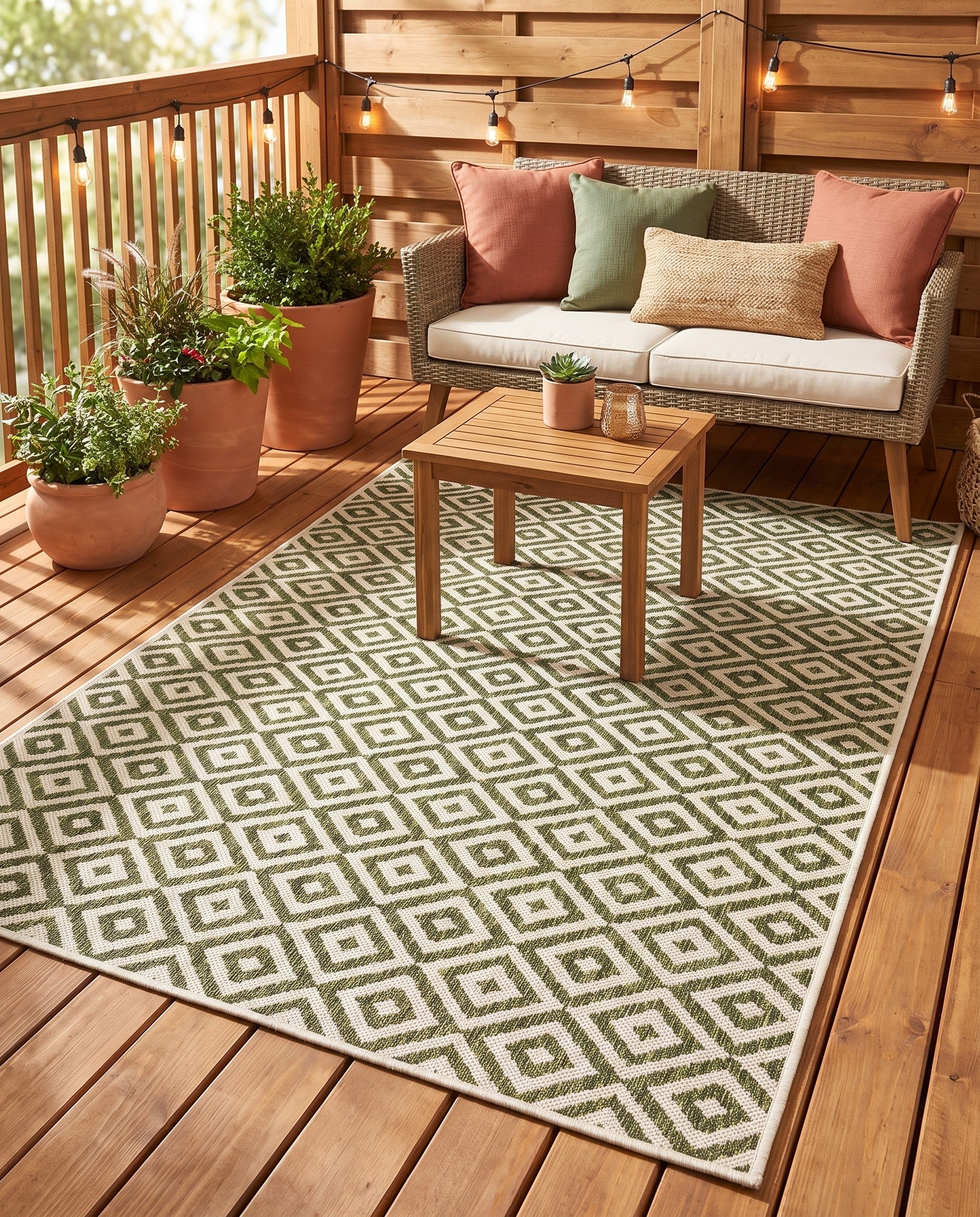 4' x 6' Easy-Clean Jill Zarin Costa Rica Indoor / Outdoor Rug