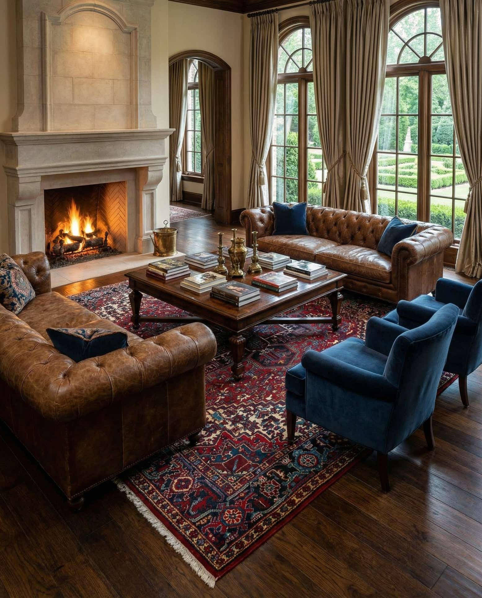 8' 8 x 11' 2 Heriz Wool Rug