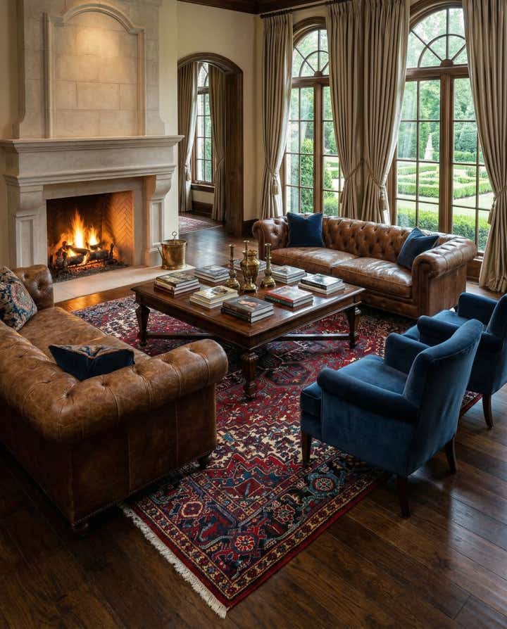 8' 8 x 11' 2 Heriz Wool Rug
