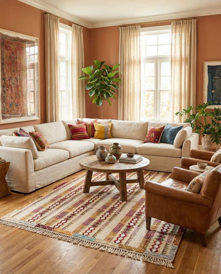 9' x 12' 6 Hand Knotted Darya Wool Rug