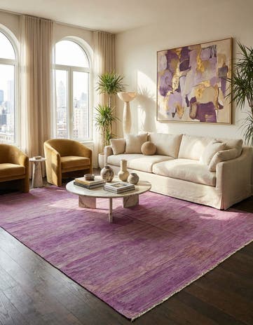 6' 6 x 9' 9 Hand Woven Kilim Modern Wool Rug