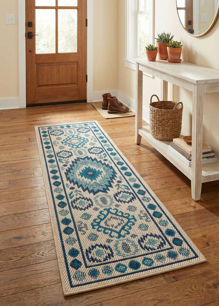 2' x 5' Easy-Clean Baja Indoor / Outdoor Runner Rug