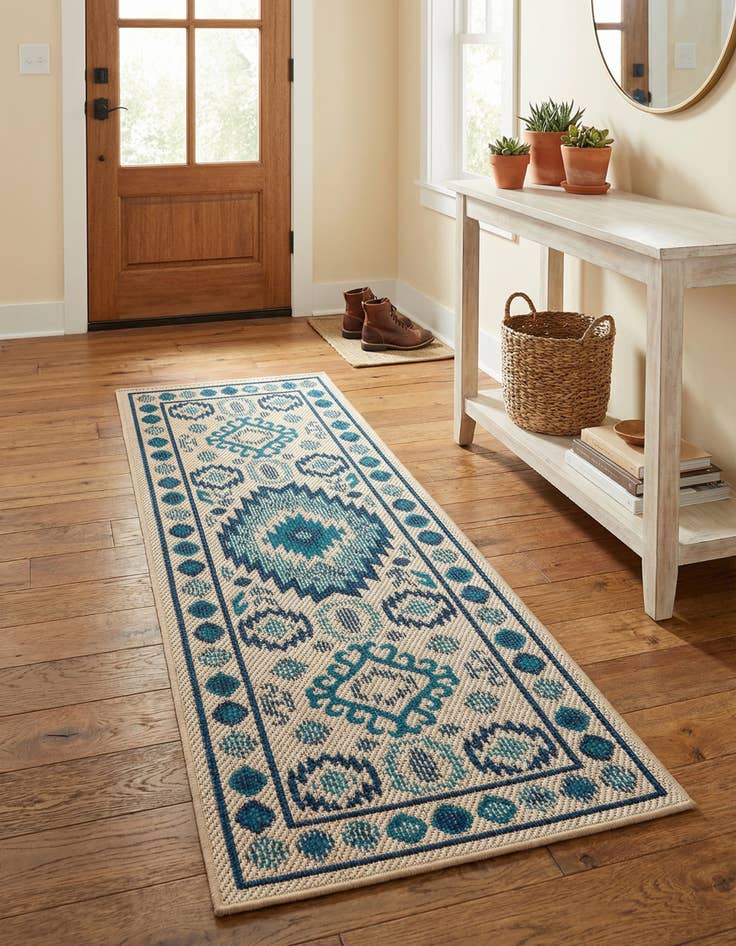 Detail image of  2' x 5'  Washable Baja Indoor / Outdoor Runner Rug