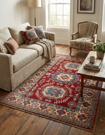 3' 10 x 6' Hand Knotted Kazak Rug