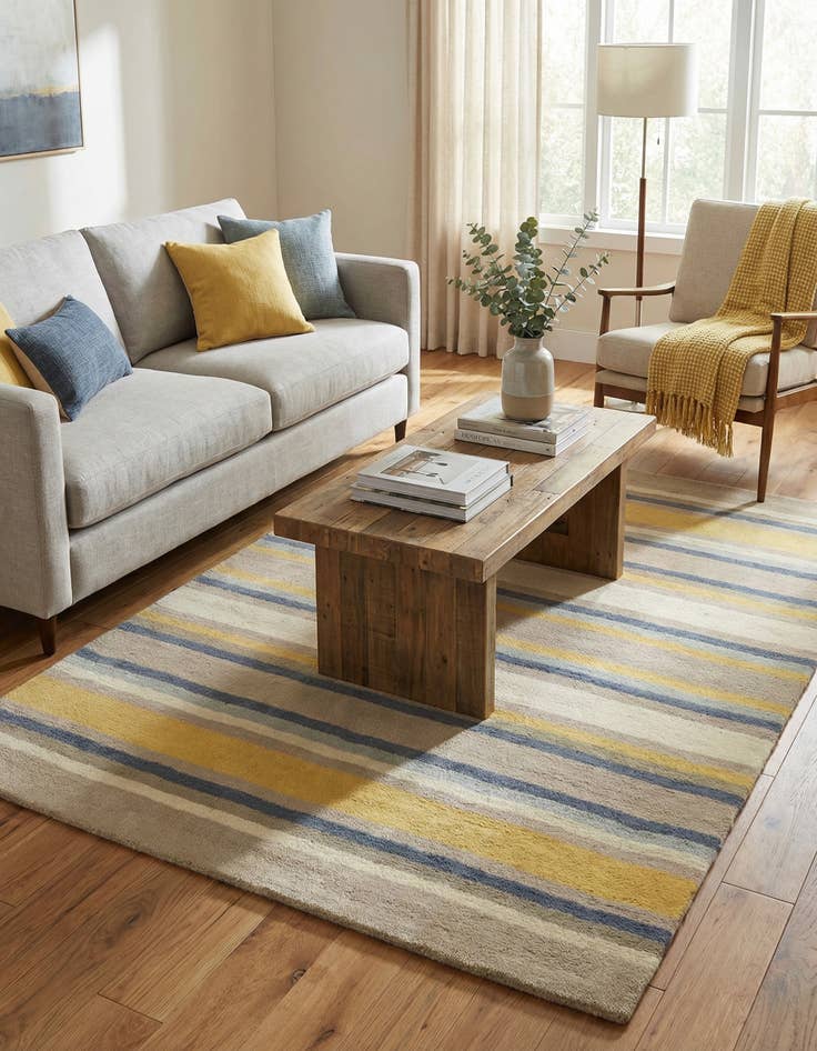 Detail image of  3' 10 x 5' 7 Luna Wool Rug