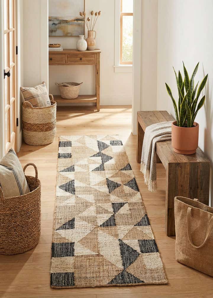 2' x 8' Hand Woven Kala Handwoven Jute Runner Rug