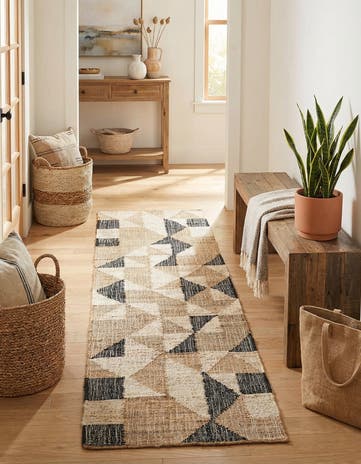2' x 8' Hand Woven Kala Handwoven Jute Runner Rug