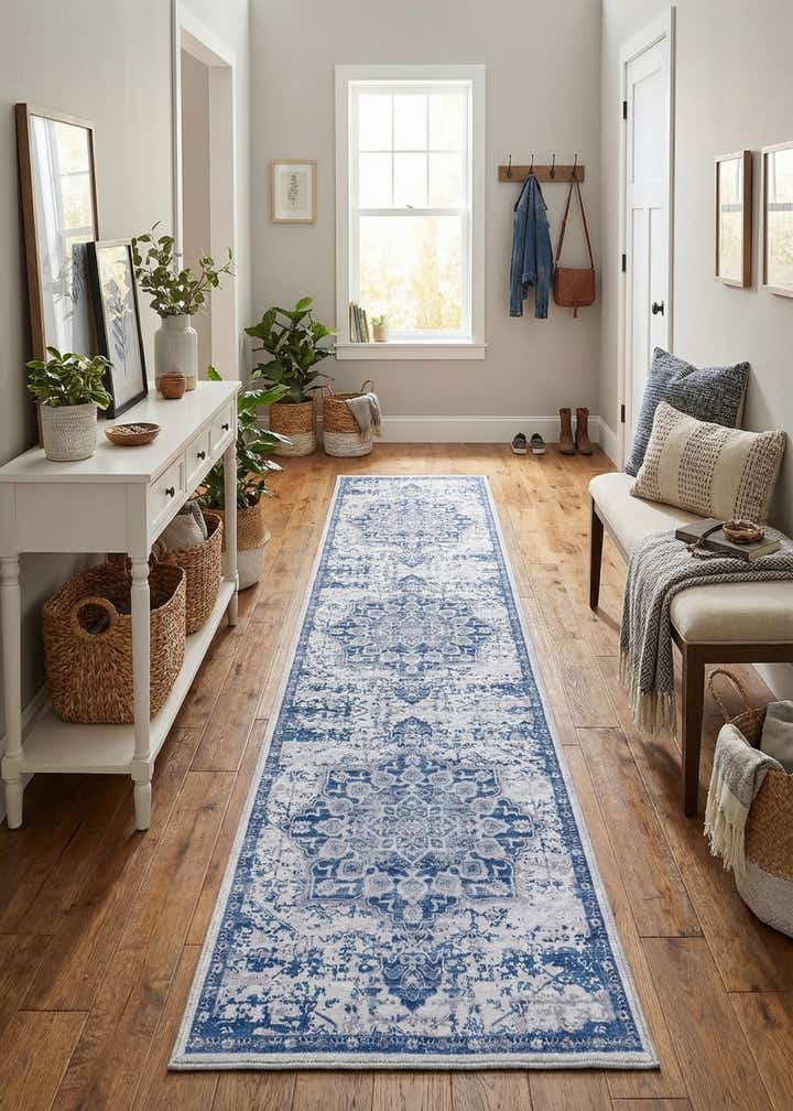 2' 7 x 12' Washable Francesca Runner Rug