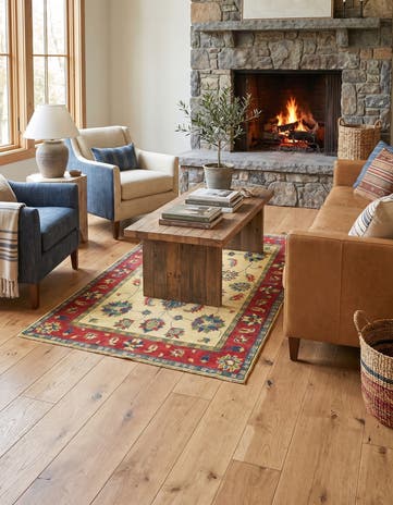 4' x 6' 8 Hand Knotted Kazak Rug