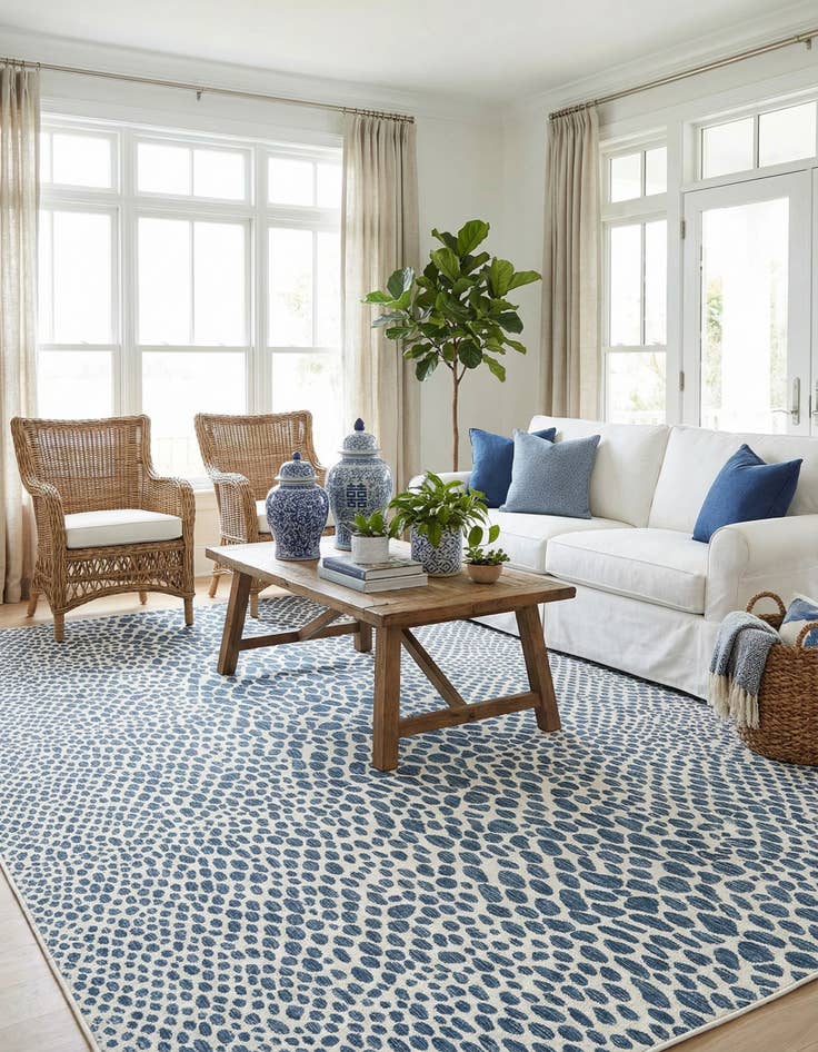 Detail image of 10' x 13'  Washable Jill Zarin Cape Town Indoor / Outdoor Rug