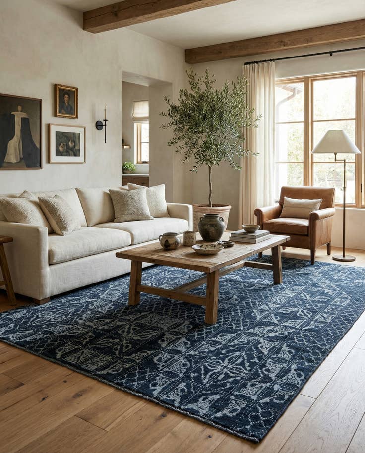 Detail image of 6' x 9' Hand Knotted Moroccan Rug