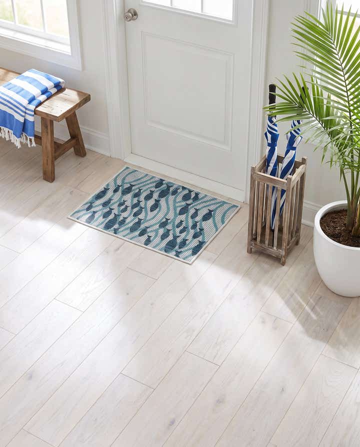 2' x 3' 1 Easy-Clean Coastal Indoor / Outdoor Rug