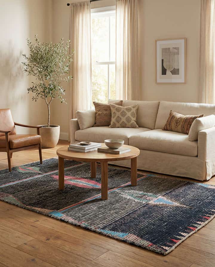 5' 3 x 8' 3 Hand Knotted Moroccan Wool Rug