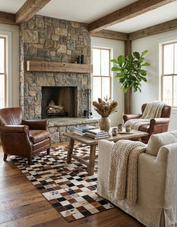 5' x 7' 10 Cowhide Rug