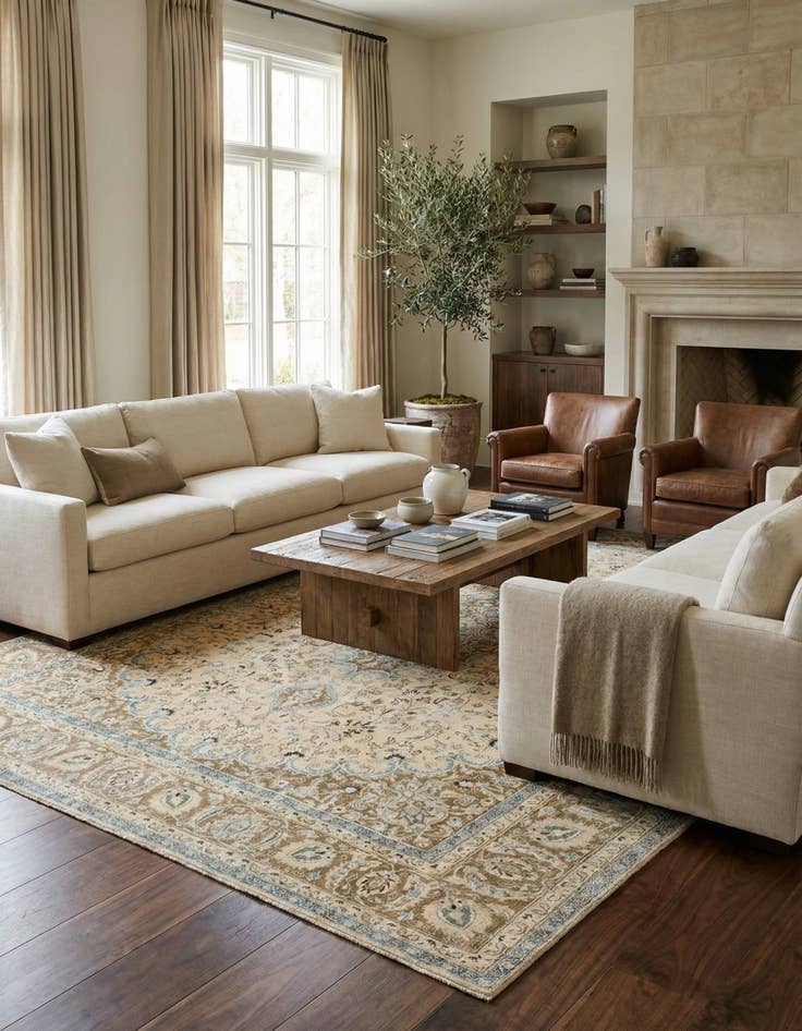 Detail image of  9' 6 x 12' 4  Hand Knotted Ultra Vintage Persian Wool Rug