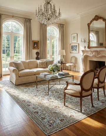 6' 2 x 9' 8 Kashan Rug