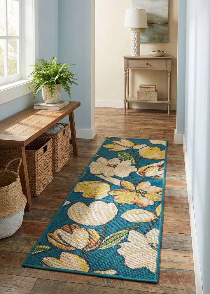 2' x 6' Easy-Clean Baja Indoor / Outdoor Runner Rug