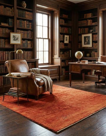 4' 7 x 5' 3 Hand Knotted Gabbeh Shouli Persian Wool Square Rug