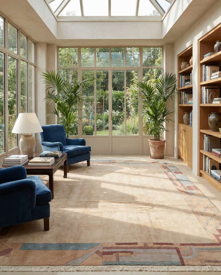 8' 4 x 11' 4 Hand Knotted Tibet Wool Rug