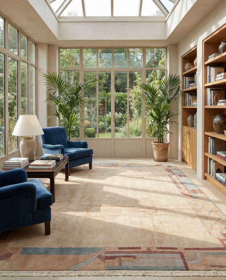 Detail image of 8' 4 x 11' 4 Hand Knotted Tibet Wool Rug