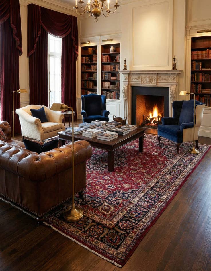 Detail image of  9' 9 x 12' 8  Hand Knotted Mashad Persian Wool Rug