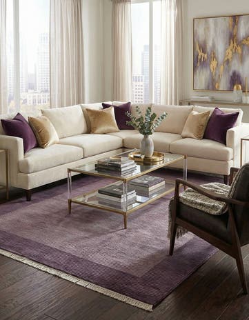 6' 6 x 9' 11 Hand Knotted Darya Wool Rug