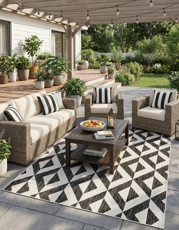 7' x 10' Easy-Clean Jill Zarin Napa Indoor / Outdoor Rug