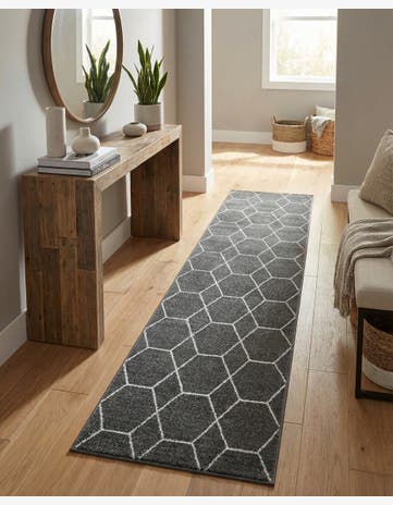 2' 7 x 12' Trellis Frieze Runner Rug