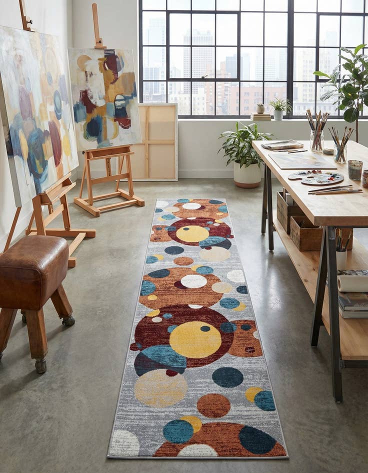 Detail image of 2' 7 x 12' Kamala Washable Runner Rug