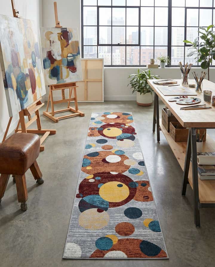 2' 7 x 12' Kamala Washable Runner Rug
