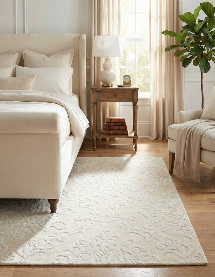 Detail image of 2' 11 x 4' 11  Hand Knotted Darya Wool Rug