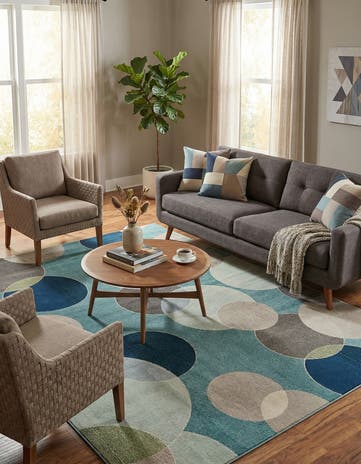 9' x 12' 2 Washable Theia Rug