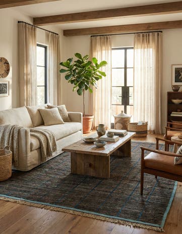 9' 3 x 12' 8 Hand Knotted Moroccan Wool Rug