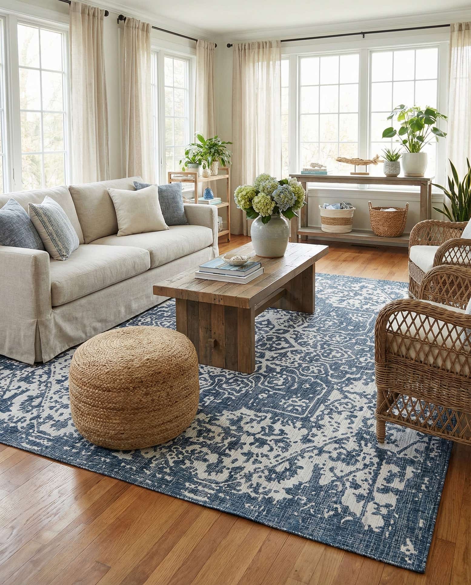 10' 8 x 10' 8 Easy-Clean Jill Zarin Dubai Indoor / Outdoor Square Rug