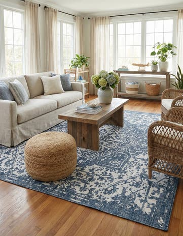 10' 8 x 10' 8 Easy-Clean Jill Zarin Dubai Indoor / Outdoor Square Rug