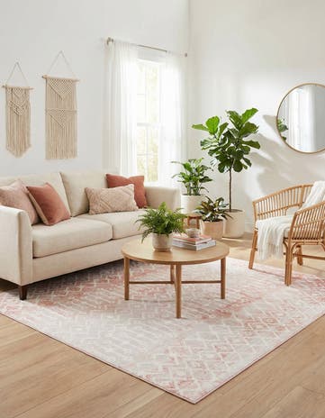 6' x 6' Bohemian Trellis Square Rug