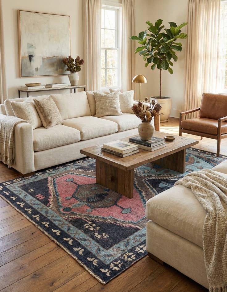 Detail image of 7' 10 x 10' 5  Hand Knotted Moroccan Wool Rug