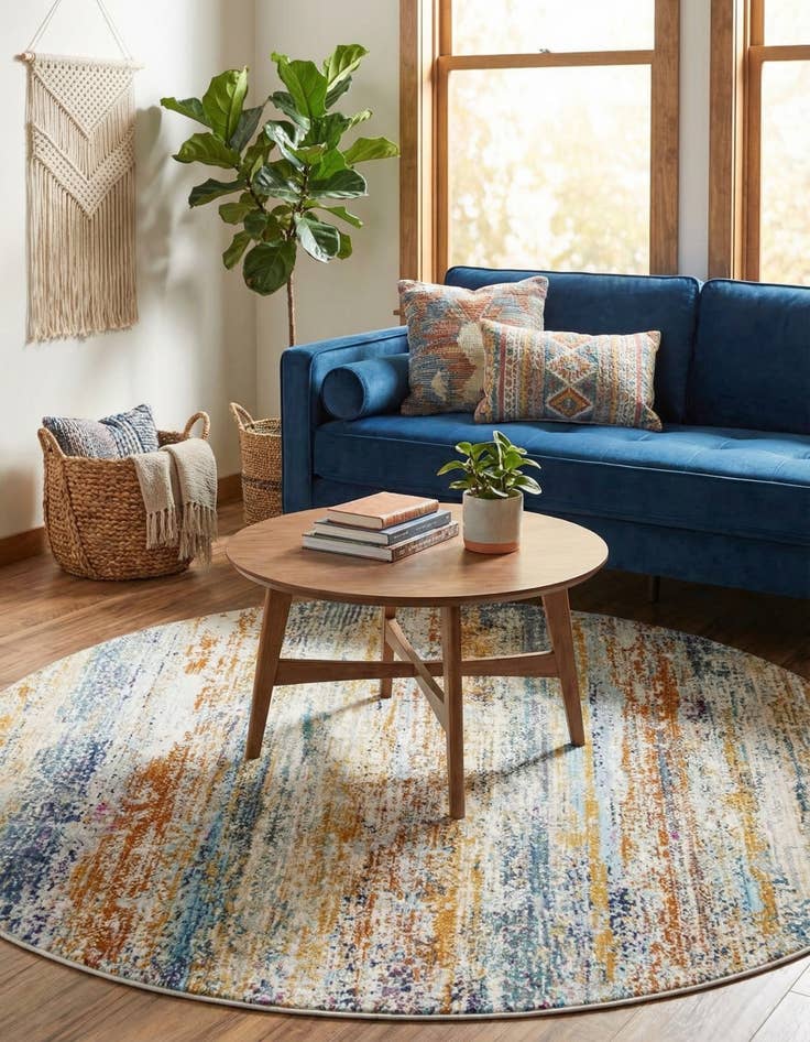 Detail image of  5' 2 x 5' 2 Malibu Round Rug