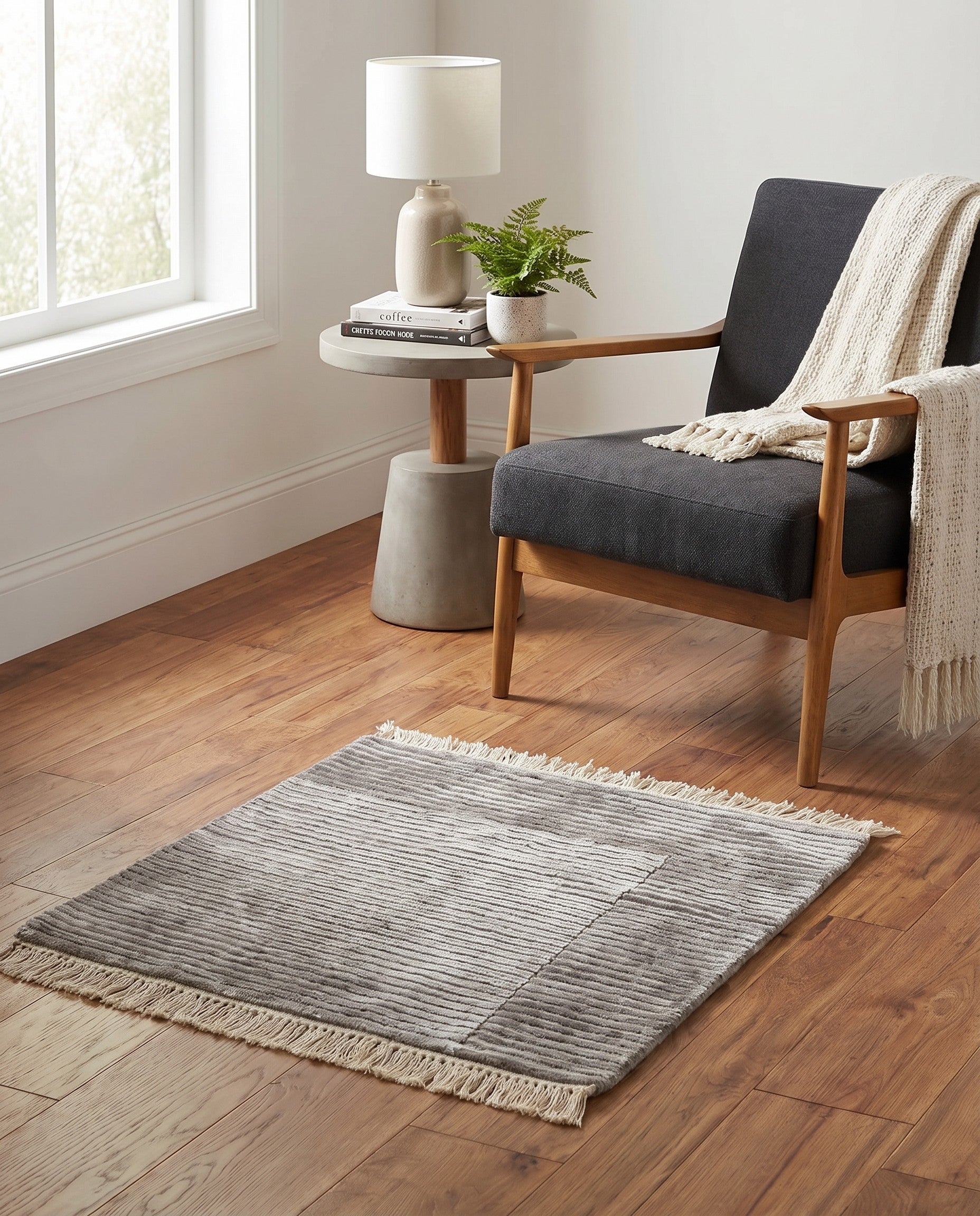 2' 7 x 2' 7 Hand Knotted Darya Wool Square Rug