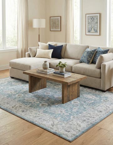 6' 1 x 9' Washable Timeless Rug