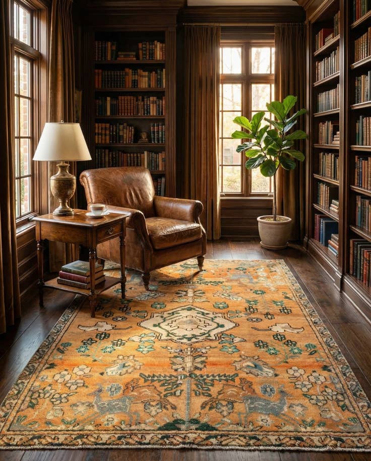Detail image of 5' x 6' 2 Hamedan Rug
