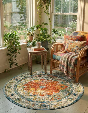 3' 3 x 3' 3 Veneto Round Rug