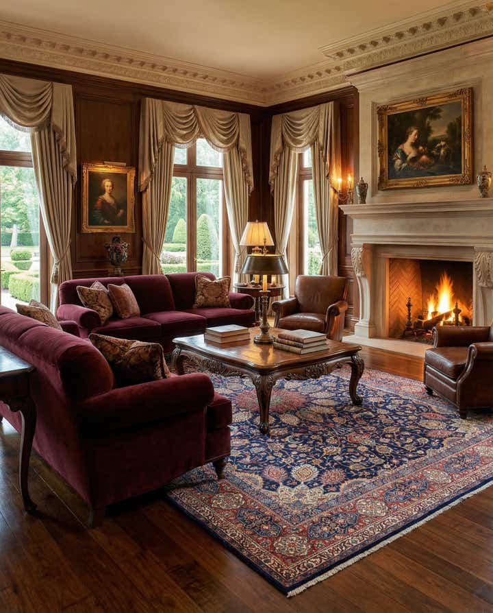 8' 11 x 11' 11 Sarouk Wool Rug