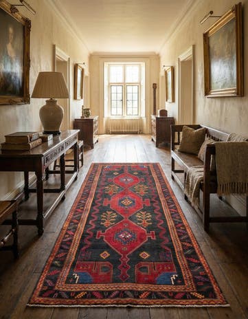 5' x 10' 4 Hamedan Runner Rug
