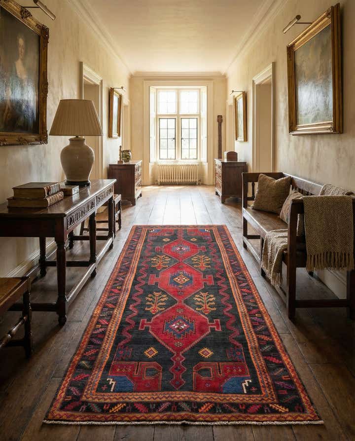 5' x 10' 4 Hamedan Runner Rug