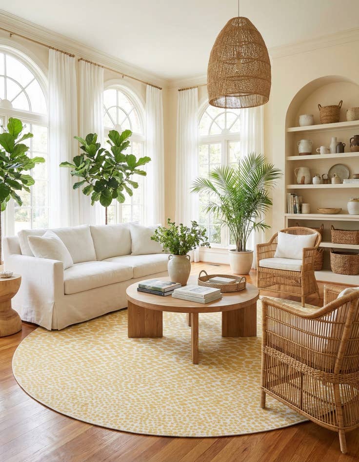 Detail image of 13' x 13'  Washable Jill Zarin Cape Town Indoor / Outdoor Round Rug