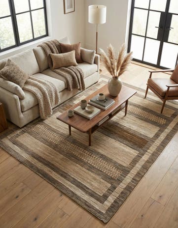 5' 2 x 6' 2 Hand Knotted Modern Ziegler Rug